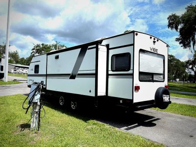 2020 Forest River Vibe — rear three-quarter view