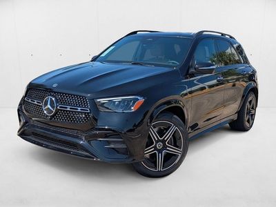 2026 Mercedes-Benz GLE 450 GLE 450 4MATIC &reg; SUV in Obsidian Black — front three-quarter view