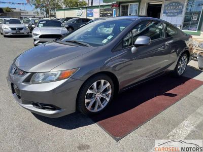 2012 Honda Civic in Grey — front three-quarter view