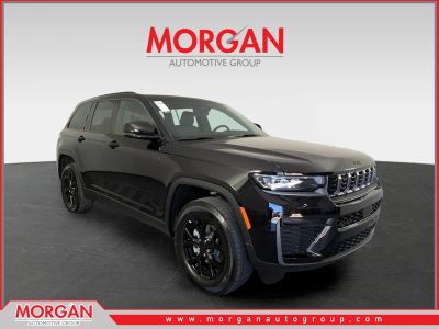 2026 Jeep Grand Cherokee Laredo in Black — front three-quarter view