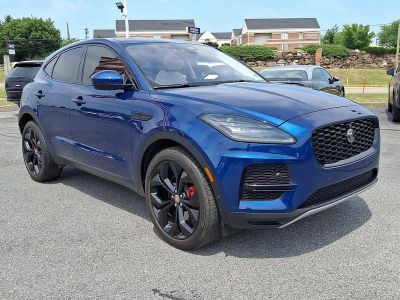 2021 Jaguar E-PACE P250 AWD SE in Bluefire Blue Metallic — front three-quarter view