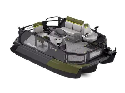 2026 Sea-Doo Switch Fish™ Compact - 170 hp Galvanized — front three-quarter view