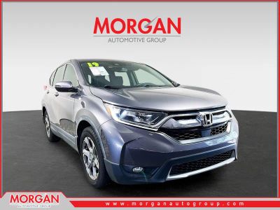 2019 Honda CR-V EX-L in Gray — front three-quarter view
