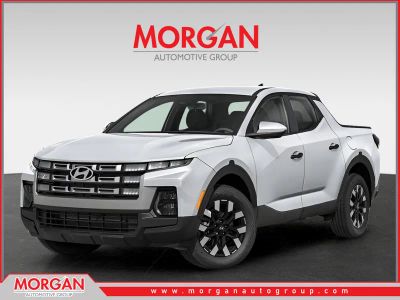2026 Hyundai SANTA CRUZ SE in Atlas White — front three-quarter view