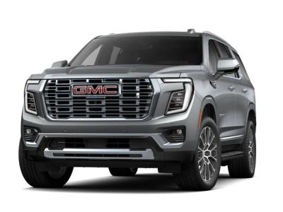 2026 GMC Yukon Denali in Sterling Metallic — front three-quarter view