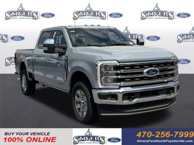 2026 Ford F-250SD King Ranch in Gray — front three-quarter view