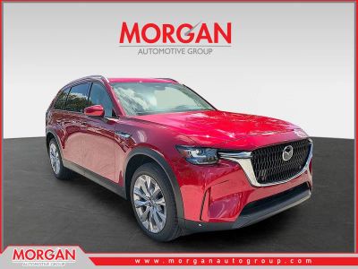 2026 Mazda CX-90 3.3 Turbo Preferred in Red — front three-quarter view