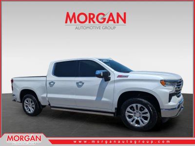 2025 Chevrolet Silverado 1500 LTZ in Iridescent Pearl Tricoat — front three-quarter view