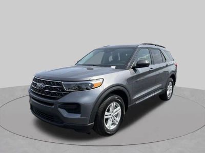 2024 Ford Explorer XLT in Carbonized Gray Metallic — front three-quarter view