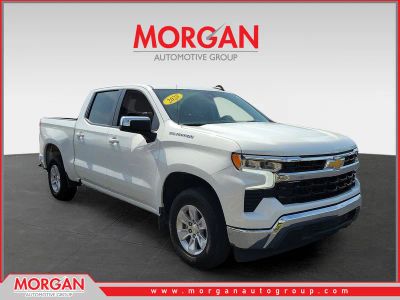 2025 Chevrolet Silverado 1500 LT in Summit White — front three-quarter view