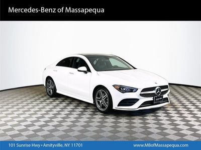 2023 Mercedes-Benz CLA 250 in White — front three-quarter view