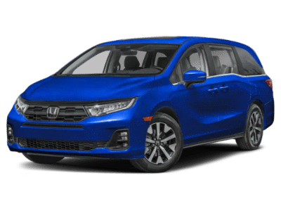 2026 Honda Odyssey EX-L in Blue — front three-quarter view