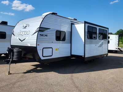 2026 Jayco Jay Flight SLX — rear three-quarter view