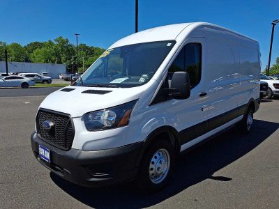 2024 Ford Transit Cargo Van — rear three-quarter view