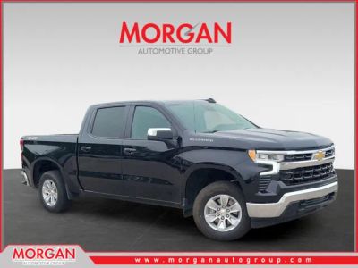 2025 Chevrolet Silverado 1500 LT in Black — front three-quarter view