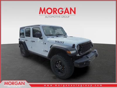 2026 Jeep Wrangler Willys in White — front three-quarter view