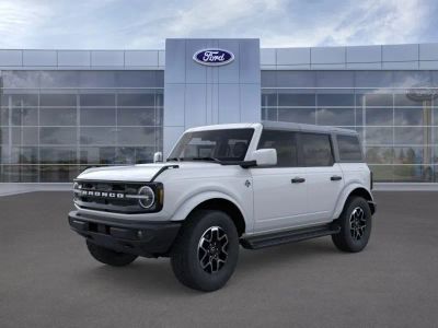 2026 Ford Bronco in YZ White — front three-quarter view