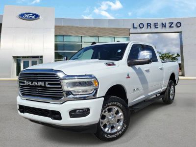 2024 RAM 2500 Laramie in Bright White Clearcoat — front three-quarter view