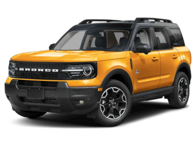 2026 Ford Bronco Sport Outer Banks in Orange — front three-quarter view