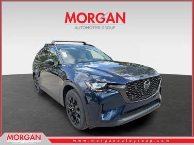 2026 Mazda CX-90 3.3 Turbo Premium in Blue — front three-quarter view