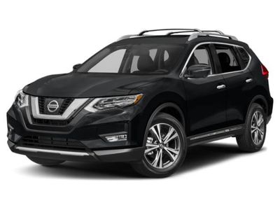 2018 Nissan Rogue SL in Gun Metallic — front three-quarter view