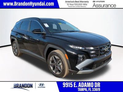 2026 Hyundai TUCSON SEL in Black — front three-quarter view