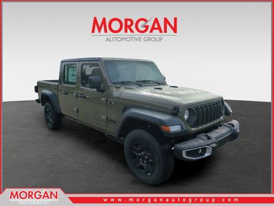 2026 Jeep Gladiator Sport in Green — front three-quarter view