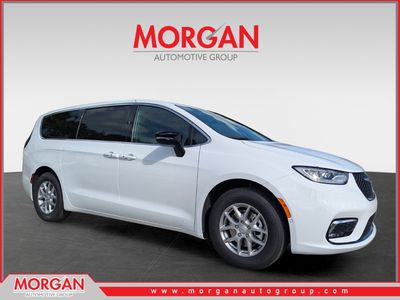 2026 Chrysler Pacifica Select in White — front three-quarter view