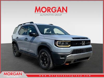 2026 Honda Passport TrailSport Elite in Sonic Gray Pearl — front three-quarter view