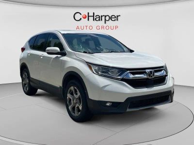 2017 Honda CR-V EX in White — front three-quarter view