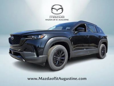 2026 Mazda CX-50 Hybrid Premium in Black — front three-quarter view