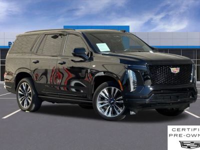 2025 Cadillac Escalade Sport Platinum in Black Raven — front three-quarter view