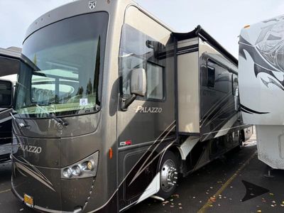 2016 Thor Motor Coach Palazzo — rear three-quarter view