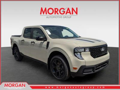 2025 Ford Maverick XLT in Beige — front three-quarter view