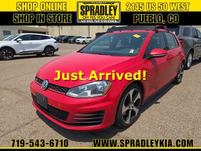2017 Volkswagen Golf GTI S in Red — front three-quarter view