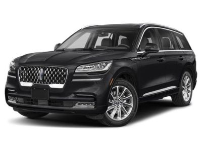 2022 Lincoln Aviator Grand Touring in White — front three-quarter view