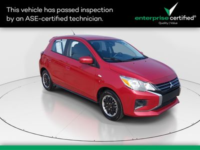 2024 Mitsubishi Mirage ES CVT — front three-quarter view