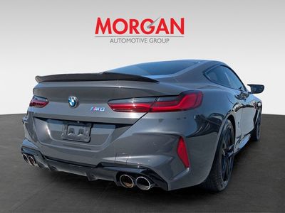2020 BMW M8 — rear three-quarter view