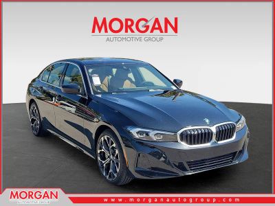 2026 BMW 3 Series 330i NA in Black Sapphire Metallic — front three-quarter view