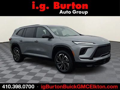 2026 Buick Enclave Sport Touring in Moonstone Gray Metallic — front three-quarter view