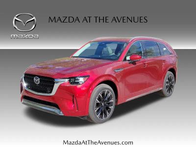 2026 Mazda CX-90 3.3 Turbo S Premium Plus in Red — front three-quarter view