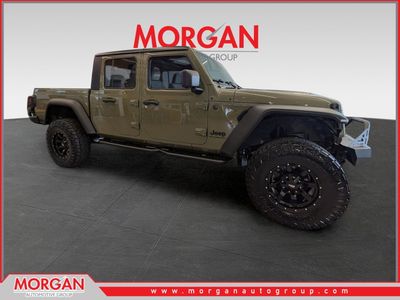 2026 Jeep Gladiator Sport S in Green — front three-quarter view