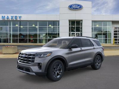 2026 Ford Explorer Active in Carbonized Gray Metallic — front three-quarter view