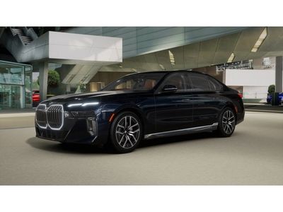 2026 BMW 7 Series 740i xDrive in Carbon Black Metallic — front three-quarter view