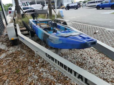 2023 Kaku Guru 14 Ft Micro Skiff Kayak — side profile view