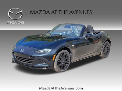 2026 Mazda MX-5 Miata Club in Black — front three-quarter view