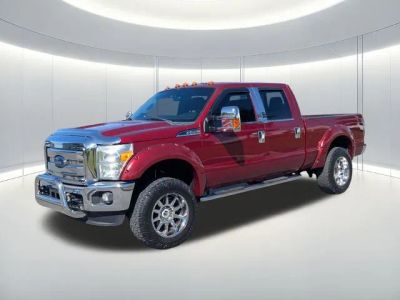 2016 Ford F-250SD Lariat in Red — front three-quarter view