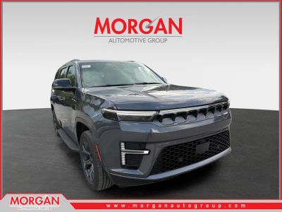 2026 Jeep Grand Wagoneer Limited Altitude in Baltic Gray Metallic Clearcoat — front three-quarter view