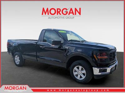 2024 Ford F-150 XL in Black Metallic — front three-quarter view