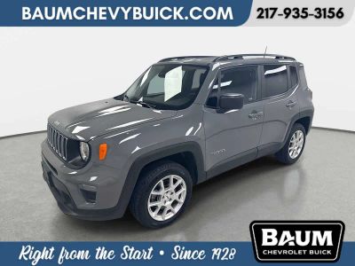 2022 Jeep Renegade Latitude 4x4 in Gray — front three-quarter view
